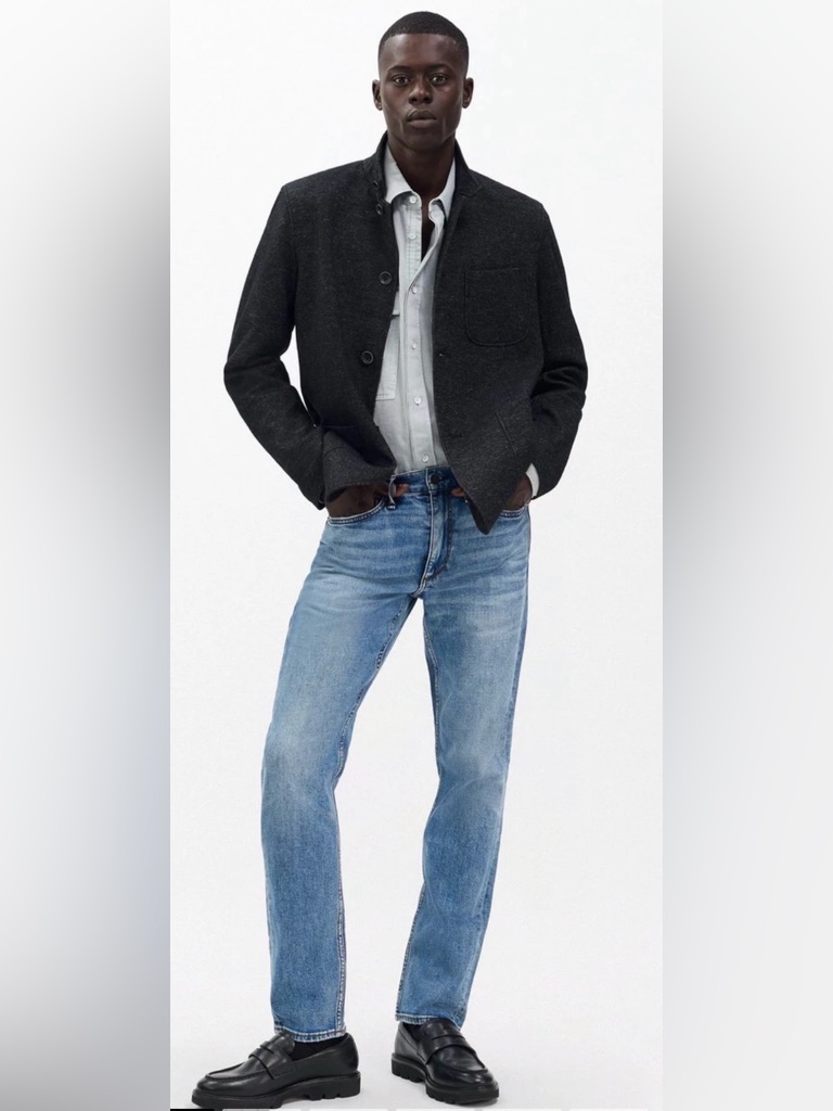 Rag & Bone Faded Blue Slim Straight Jeans